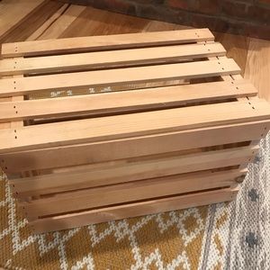 Wood storage crate